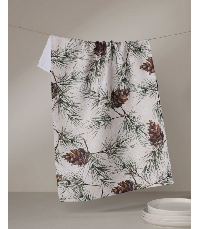 Evergreen Frost Tea Towel