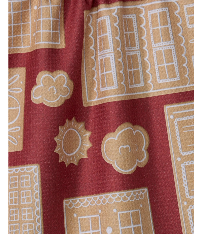 Gingerbread City Tea Towel