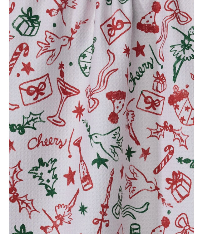 Holiday Doodles Multi Tea Towel