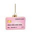 Vondels Glass Shiny Ornament Pink Credit Card