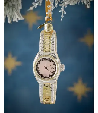 Vondels Glass Shiny Ornament Silver/Gold Watch