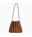 Melie Bianco Carrie Pleated Shoulder Bag Saddle