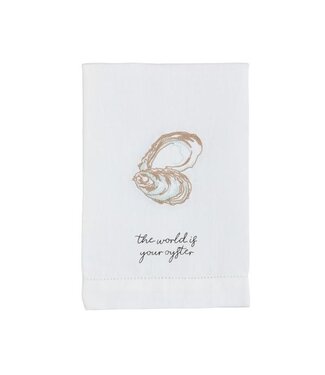World Oyster Embroidery Towel