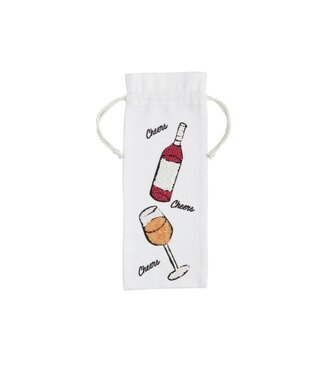 Wine Bottle Beaded Wine Bag