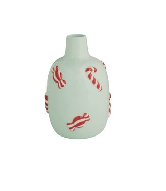 Candy Cane Christmas Icon Vase