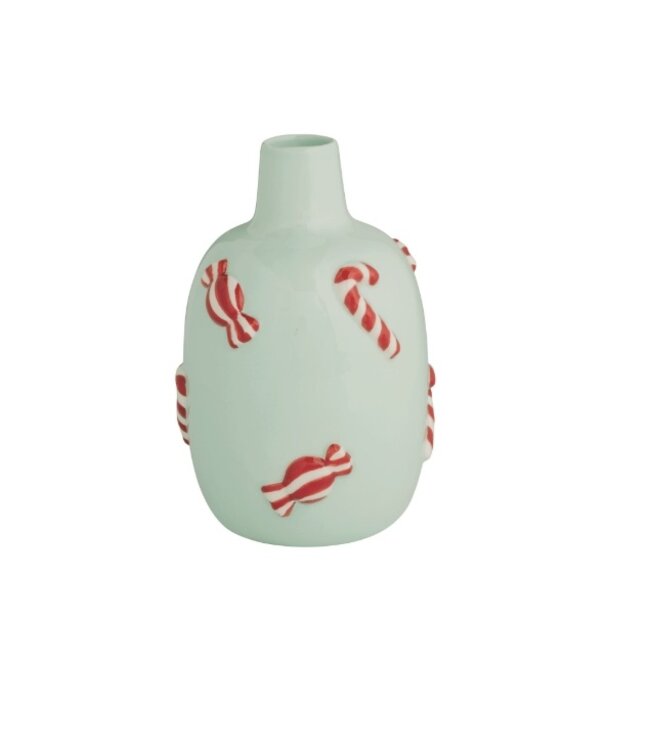 Candy Cane Christmas Icon Vase