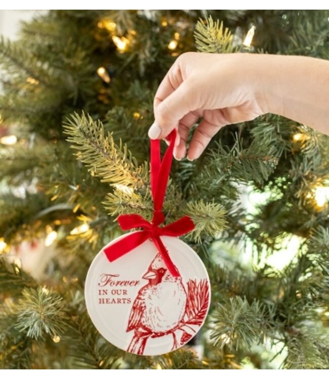 Cardinal Disc Ornament