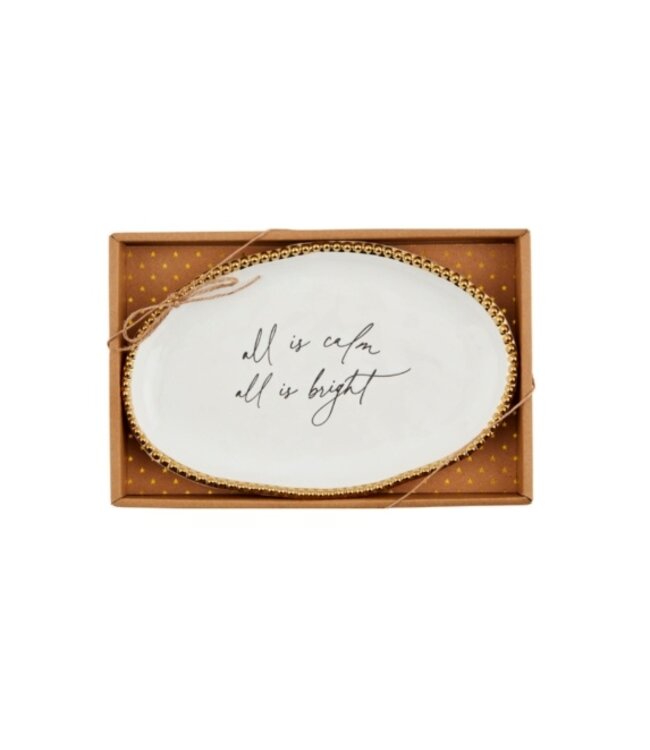 All is Calm Bead Sentiment Plate