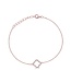 Simply Elegant Boutique Metrica Clover Outline Bracelet -14KT- 0.08CTW