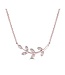 Simply Elegant Boutique Metrica Leaf Necklace - 14KT - 0.08CTW