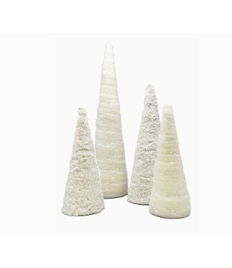 Ice Fur Tree, Small - Bisque Fur