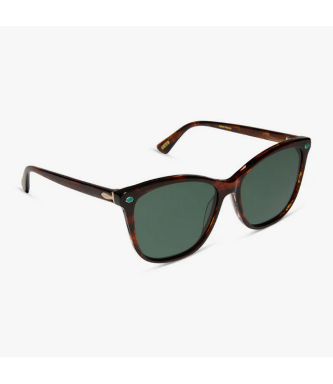 Diff Eyewear Beth III Polarized Sunglasses Sequoia Tortoise G15