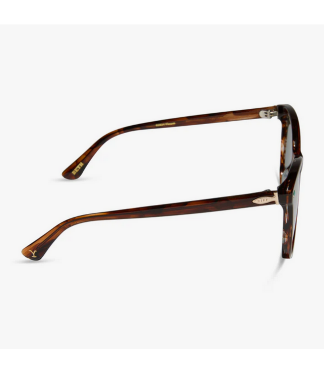Diff Eyewear Beth III Polarized Sunglasses Sequoia Tortoise G15