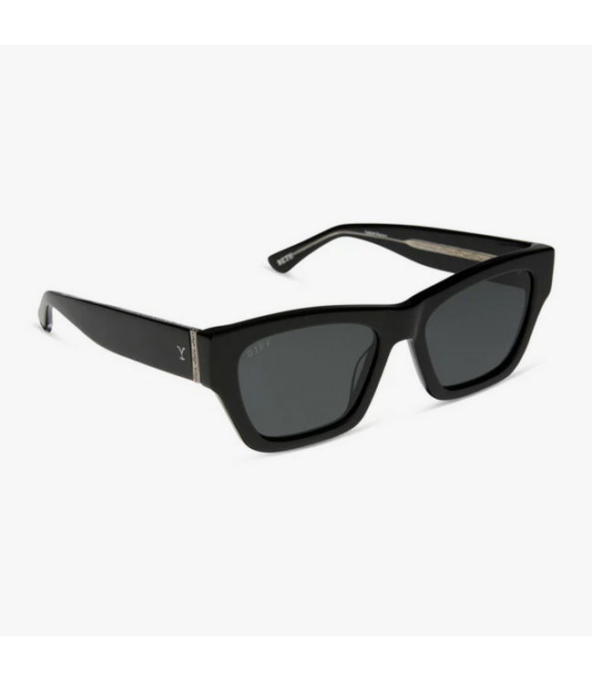 Diff Eyewear Beth II Black & Grey Sunglasses