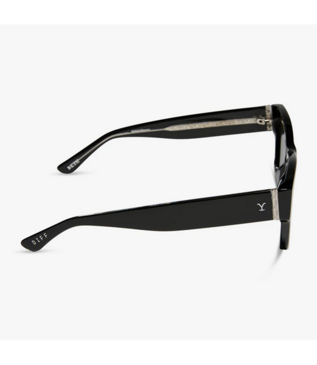Diff Eyewear Beth II Black & Grey Sunglasses