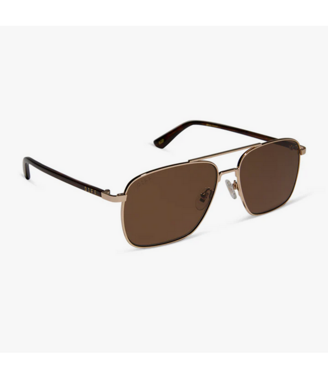 Diff Eyewear Rip Wheeler Sunglasses Gold/Brown