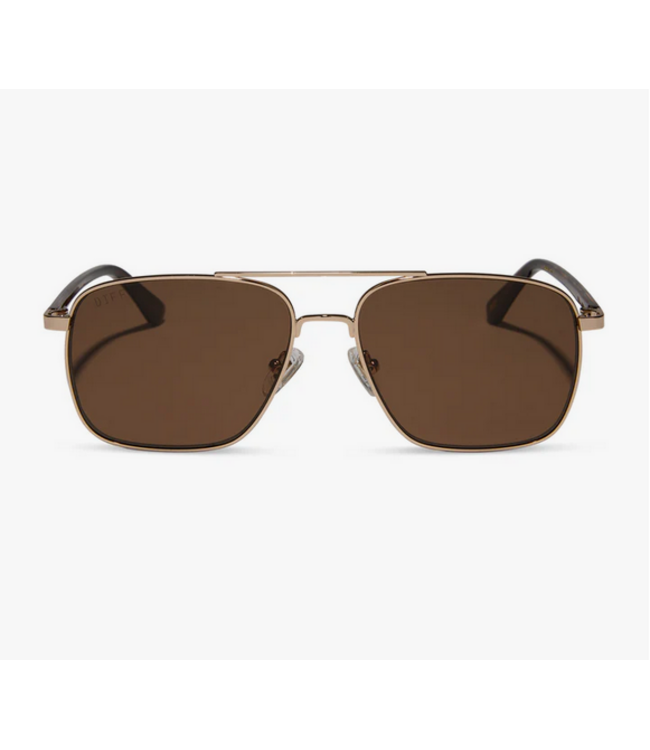 Diff Eyewear Rip Wheeler Sunglasses Gold/Brown