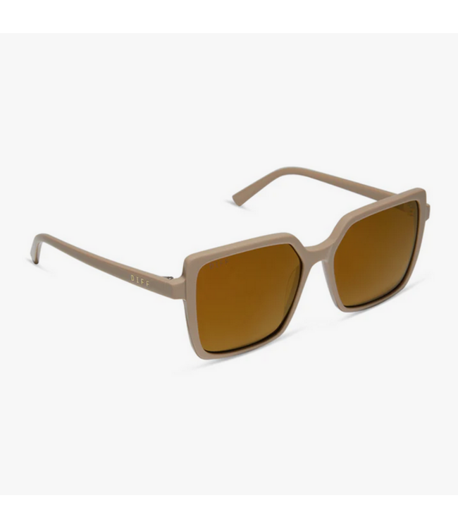 Diff Eyewear Esme Almond Brown Sunglasses