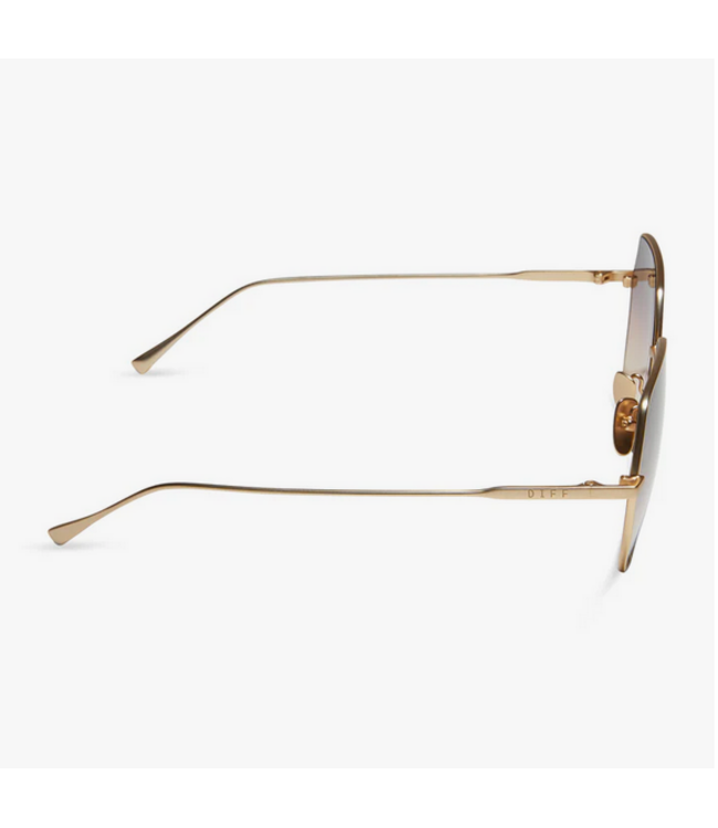 Diff Eyewear Harlowe Brushed Gold/Twilight