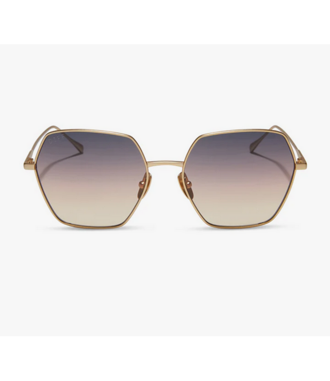 Diff Eyewear Harlowe Brushed Gold/Twilight