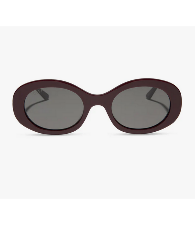 Diff Eyewear Lainey Dark Cherry Lacquer/Gry