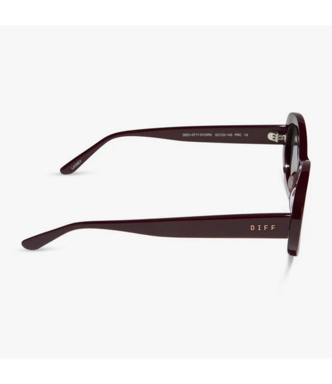 Diff Eyewear Lainey Dark Cherry Lacquer/Gry