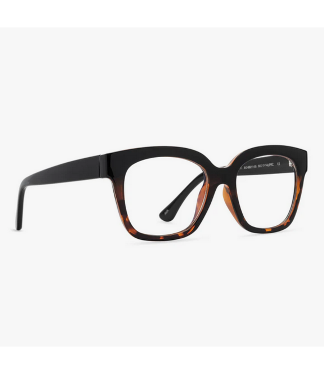 Diff Eyewear Ava Black Tort + Blue Light Reader Glasses 1.75