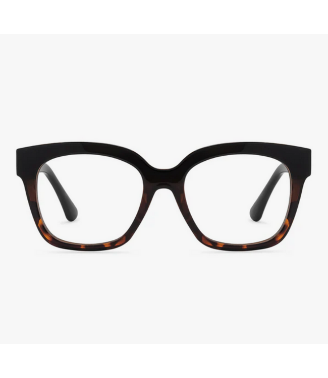 Diff Eyewear Ava Black Tort + Blue Light Reader Glasses 1.50