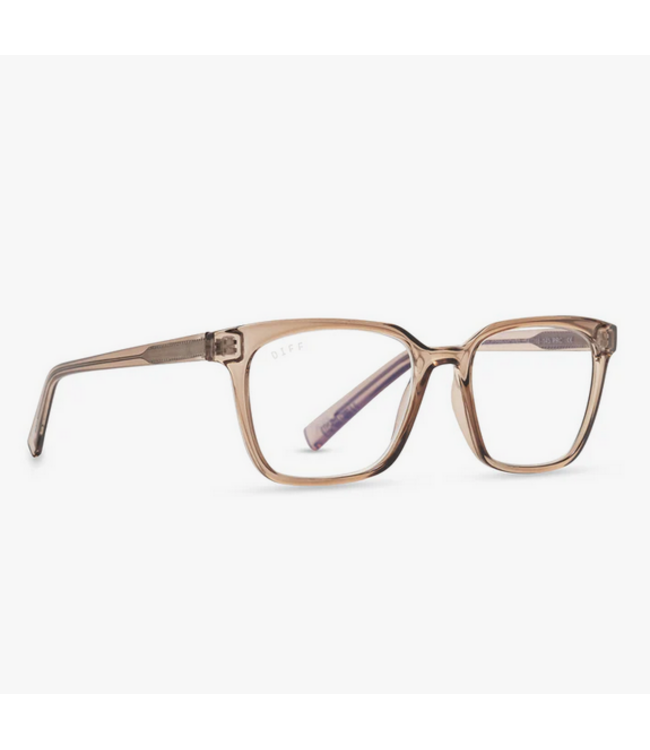 Diff Eyewear Alex Vintage Crystal + Blue Light Reader Glasses 1.75
