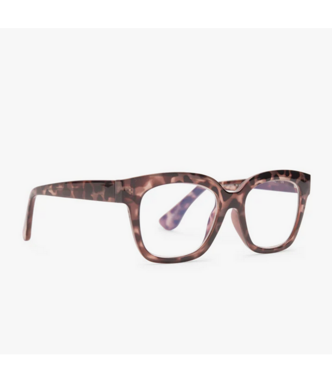 Diff Eyewear Ava Beige Tort + Blue Light Reader Glasses 1.5