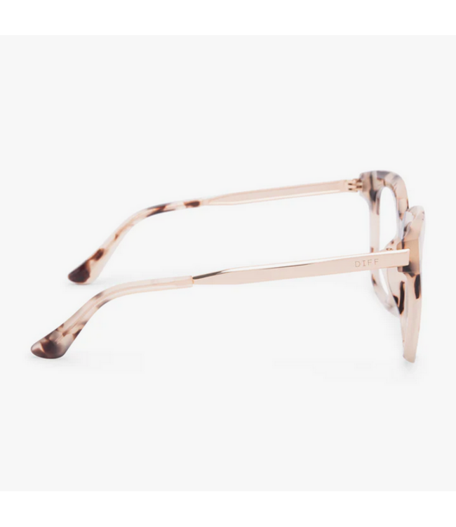 Diff Eyewear Bella Blue Light Cream Tort