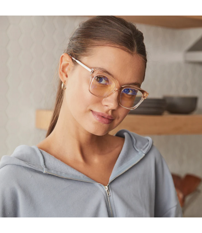 Diff Eyewear Bella XS Blue Light Blush Crystal
