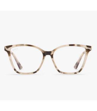 Diff Eyewear Leah Cream Tort + Blue Light Reader Glasses 1.50