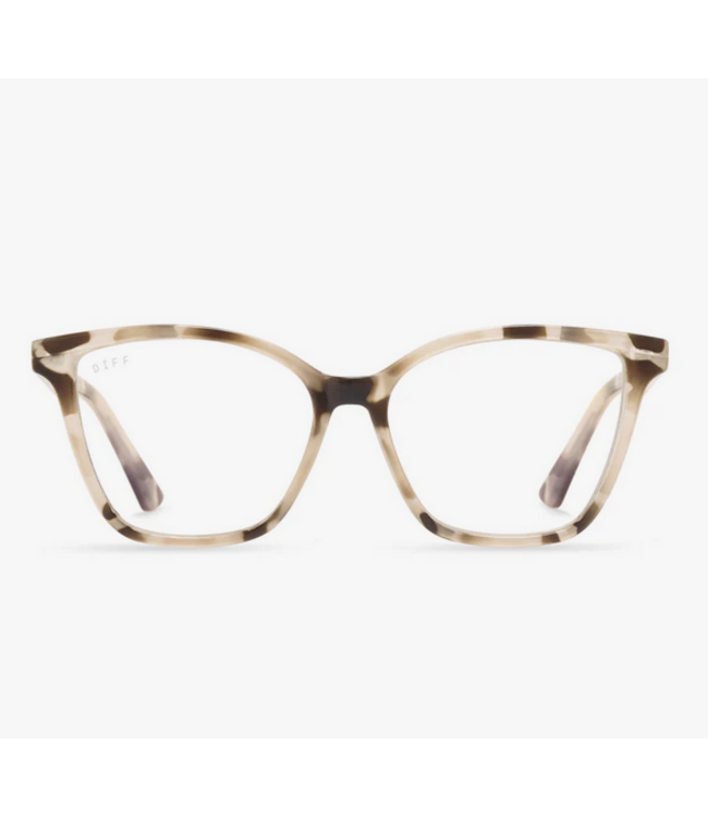 Diff Eyewear Leah Cream Tort + Blue Light Reader Glasses 1.50