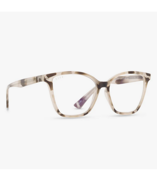 Diff Eyewear Leah Cream Tort + Blue Light Reader Glasses 2.00