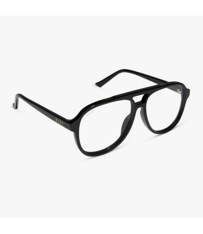 Diff Eyewear Tatum Black + Blue Light Reader Glasses 1.5
