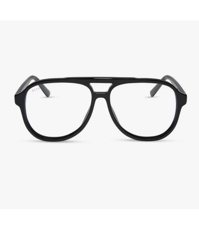 Diff Eyewear Tatum Black + Blue Light Reader Glasses 1.5