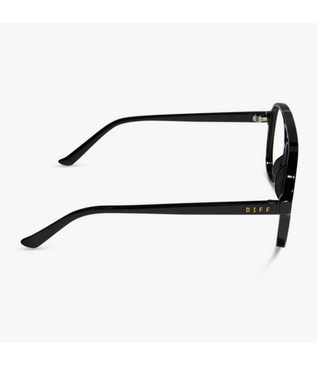 Diff Eyewear Tatum Black + Blue Light Reader Glasses 1.5