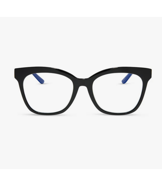 Diff Eyewear Willa Black+ Blue Reader Glasses 1.5