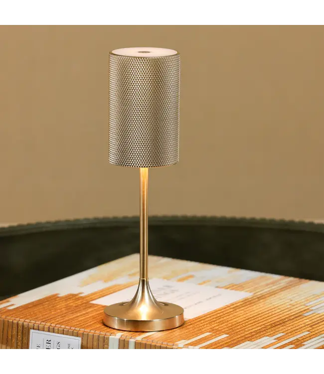 Zodax Facet Rechargeable Light Gold