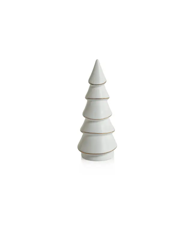 Zodax Alpina Porcelain Tree White/Gold