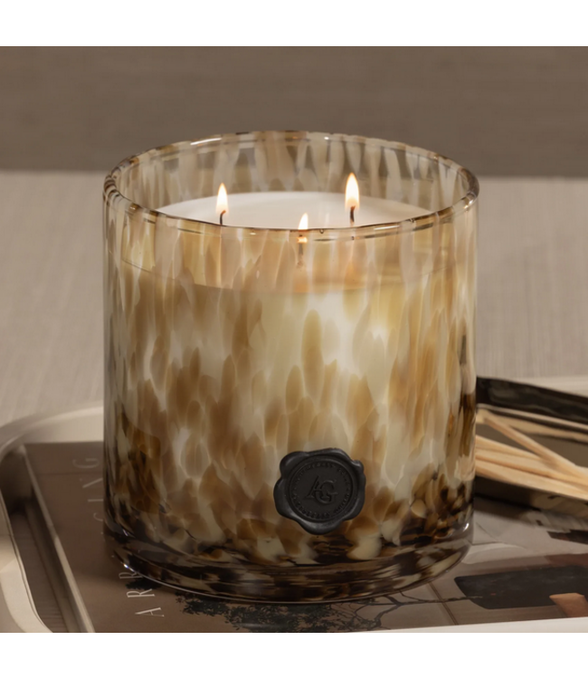 Zodax Apothecary Guild Opal Glass Candle Jar 3 Wick - Javanese Vetiver