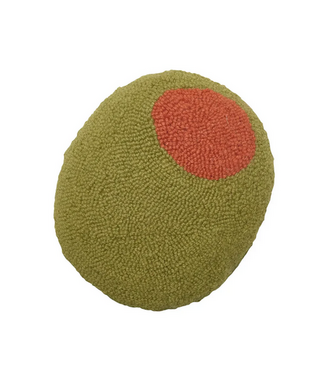 Olive Shaped Wool Hook Pillow - Ampersand