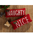 Naughty Wool Hook Pillow 12 x 5