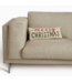 Merry Christmas Wool Hook Pillow 20 x 8