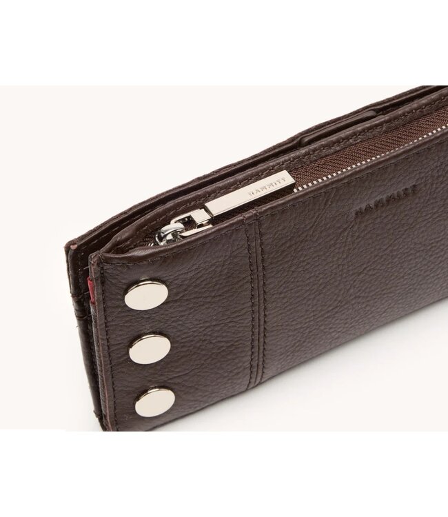 Hammitt 110 North Wallet Espresso Pebble/Silver