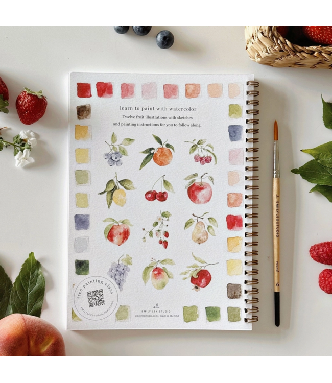Emily Lex Studio Fruit Watercolor Workbook