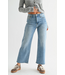 Just Black Denim The Classic Wide Leg Crop Jean Med Wash