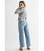 Just Black Denim The Classic Wide Leg Crop Jean Med Wash