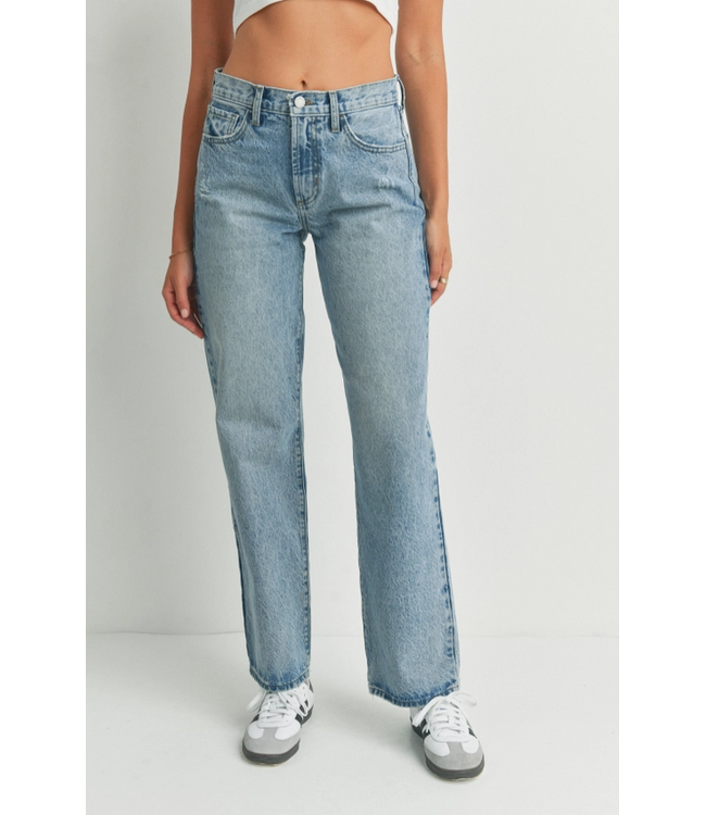 Just Black Denim Relaxed Straight Medium Wash